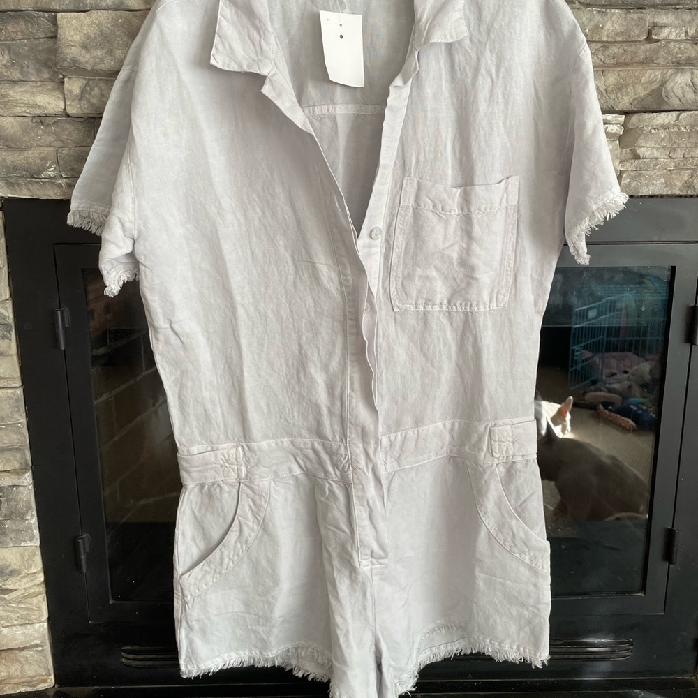 Linen jumper shorts new with tags ladies medium
